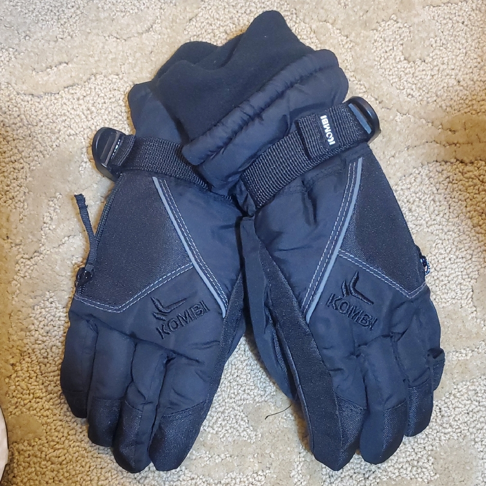 Kombi Kids Black Winter Gloves